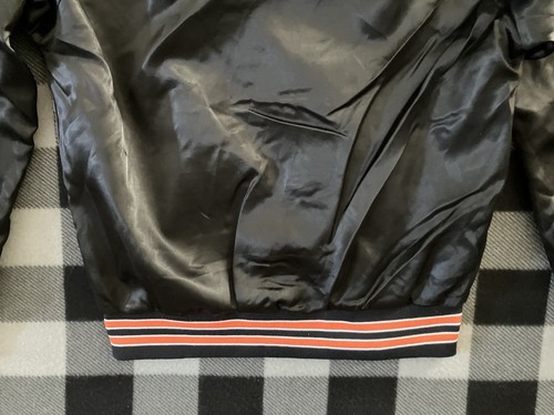 VTG Chalk Line Satin Bomber Jacket Mens Medium Cincinnati Bengals USA 80s NFL - Picture 5 of 14