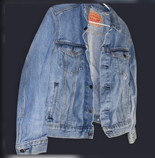 Levi Strauss & Co. Mens Blue Denim Jacket Siz...