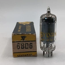 Sylvania 6BD6 NOS Vacuum Tube 86% Clean 60 Day Guarantee See Below.