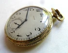 Deco Antique Elgin 15J Pocket Watch Grade 315 Size 12 O/F 14k G/F Case 4 Parts