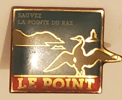 PIN PIN'S JOURNAL LE POINT SAUVEZ LA POINTE DU RAZ 29 FINISTÈRE