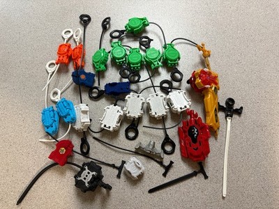 Lot of 22 Beyblade Launchers & Ripcords Left and Right Spin Burst Metal Fusion