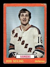 1973-74 Topps Hockey #9 Rod Seiling VG CREASED New York Rangers