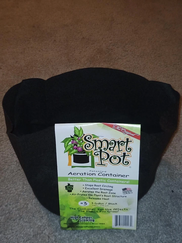 5 Smart Pots 3 GALLONS Aeration Pot Fabric Container Pack of 5 - Image 4 of 4