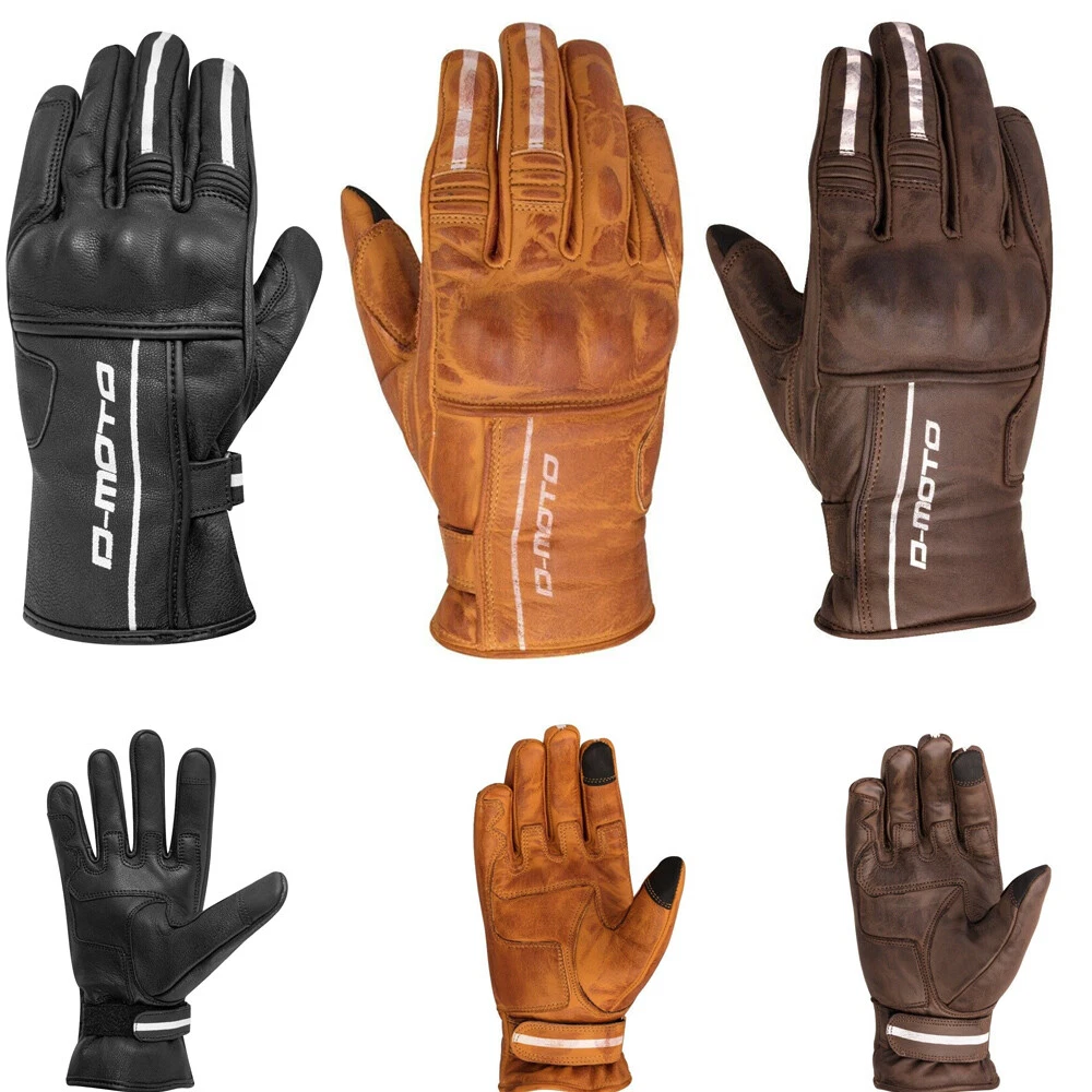 Leather Summer Motorbike Motorcycle Gloves Knuckle Shell Protection Gloves
Opens in a new window or