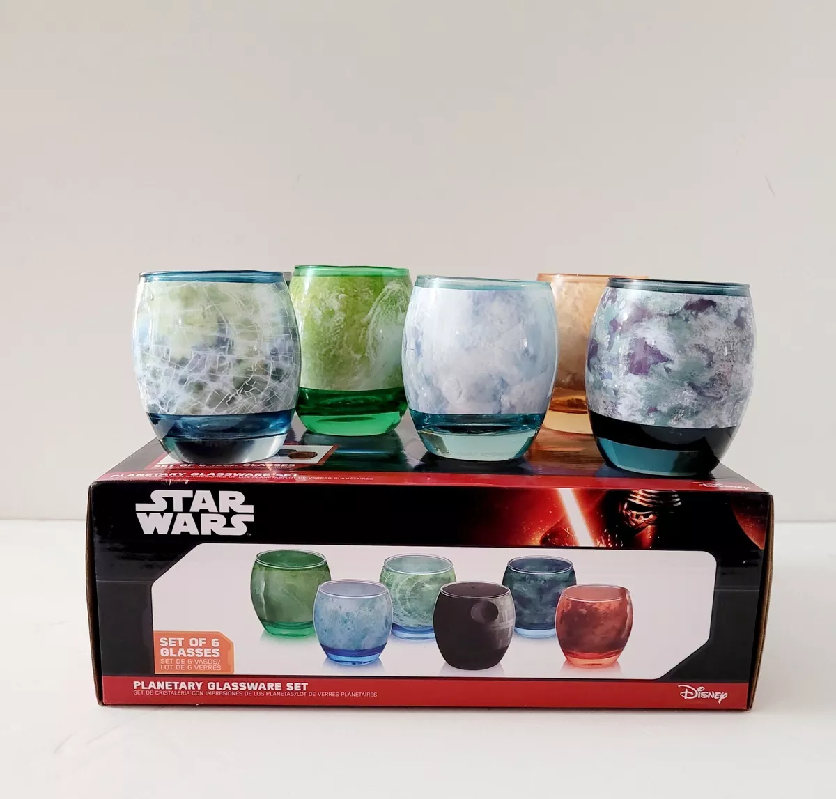 Star Wars PLANETARY Glass Set of 6