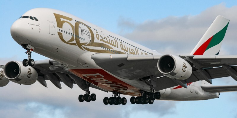NEW GEMINI JETS 1:200 EMIRATES AIRBUS A380-800 50th