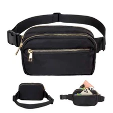 Men Women Fanny-Pack Belt Waist Bag Cross body Sling Shoulder Travel Sport Pouch
