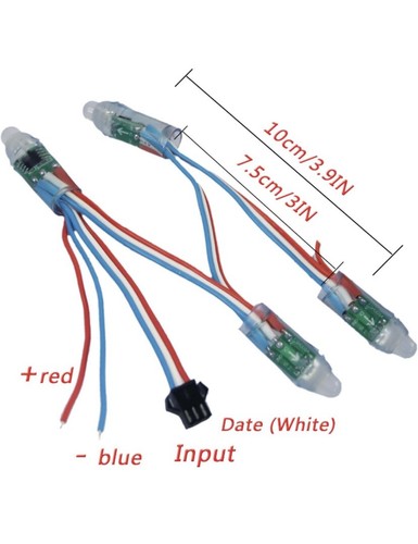 Rextin WS2811 Pixels Digital Addressable LED String Lights WaterproofRGB(500pcs) - Picture 3 of 11