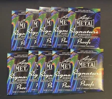 2024 Leaf Metal Signature Series Proofs Pack  1/1 proof card per pack -10 packs