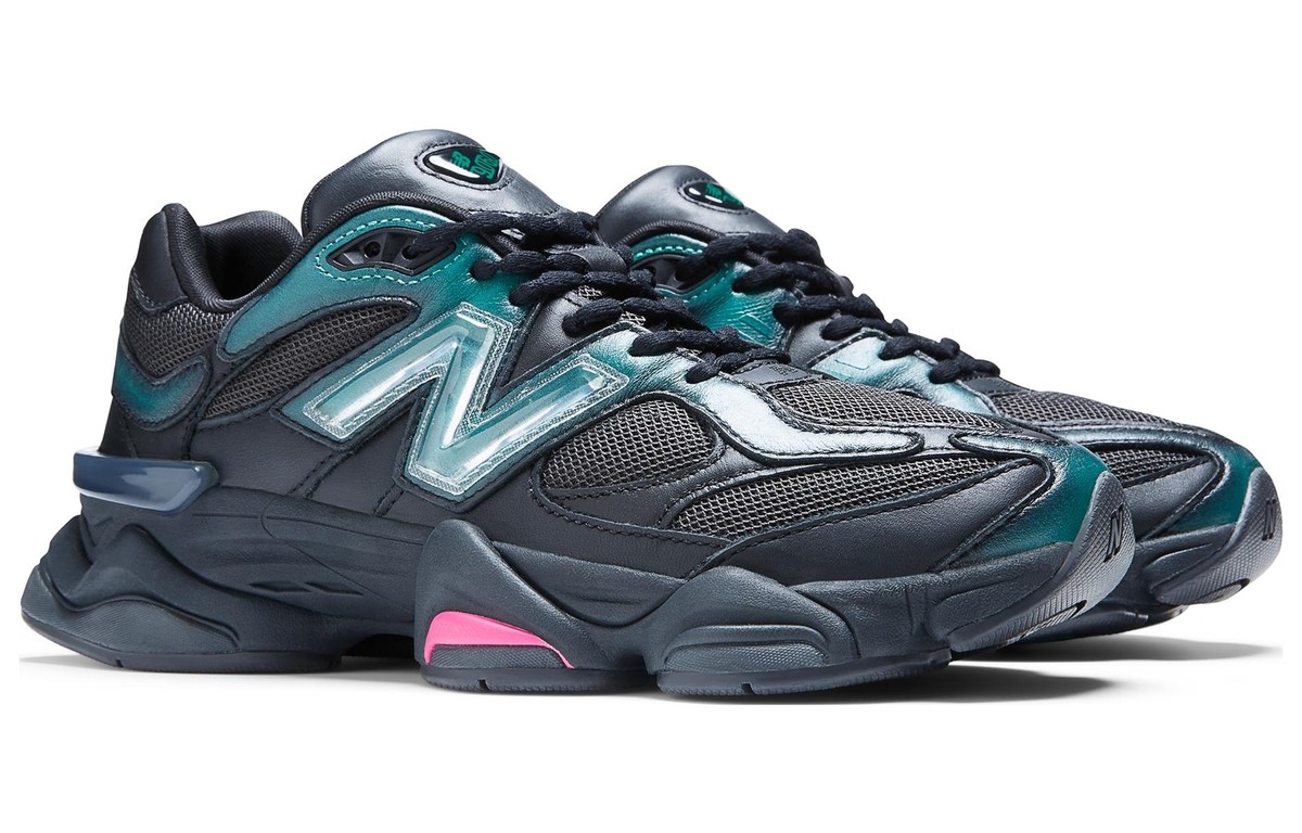 限定価格！New Balance Mowalola 9060 24㎝　黒 New Balance 9060 x Mowalola Black Teal Burglarwear UK 5 6 7
