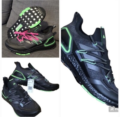 Adidas UltraBoost 20 Explorer Night Lime Running Shoes Black  GZ7362 M7.5 / W8.5