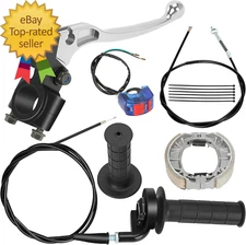 Mini Bike Throttle Assembly + Drum Brake Lever Replacement for Coleman BT200X CT