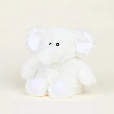 Warmies Microwavable Freezable Lavender Scented Stuffed Animal White Elephant