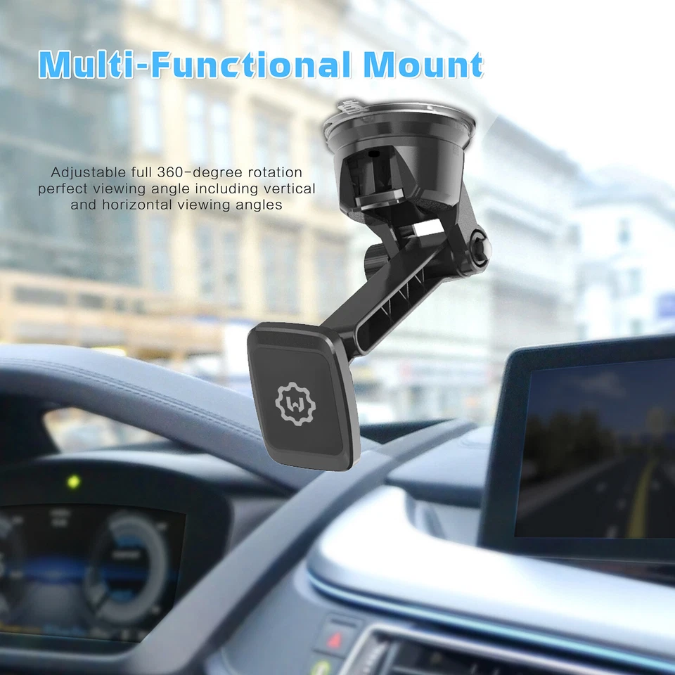 WixGear Dashboard Magnetic Car Windshield Mount Holder Phone and Tablet Long Arm - Image 4 of 4