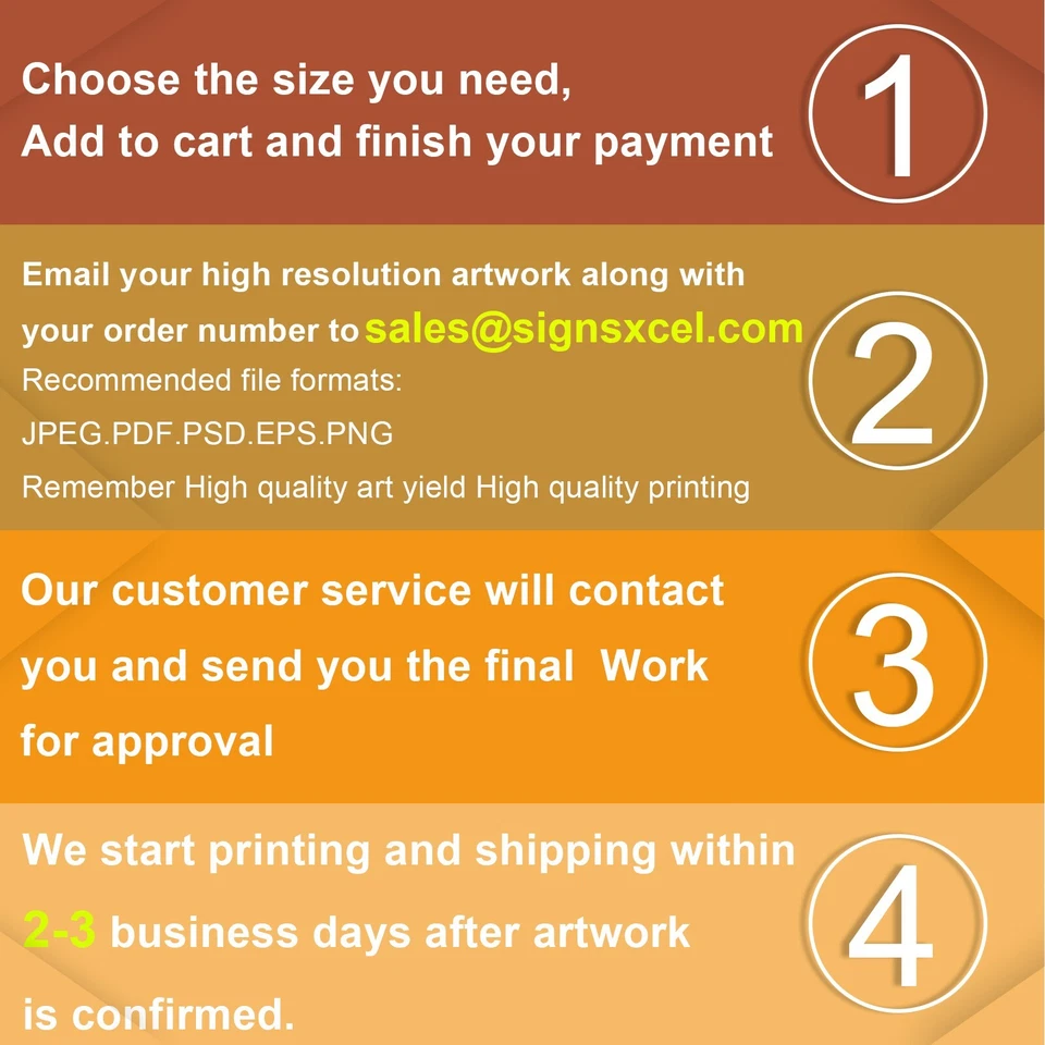 Personalized Custom 13oz Vinyl Banner Printing Indoor or Outdoor Event - Image 2 of 4