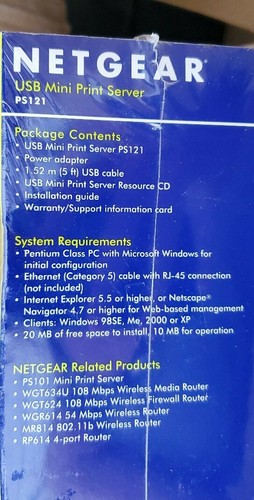 NETGEAR PS121 USB 2.0 Mini Print Server - Picture 4 of 4