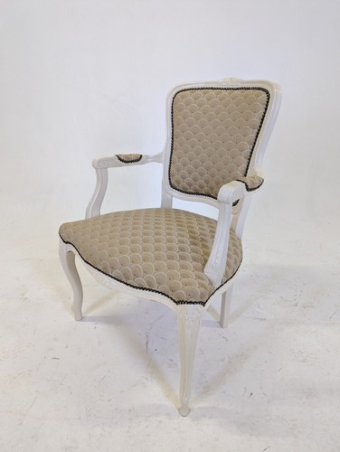 French Antique style carved Parlour Salon Chair - Ornate Armchair - Picture 3 of 4