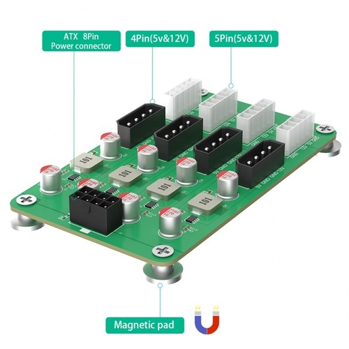 Breakouts Board Convert 6/8Pin to 8x 4PIN and 4x 5PIN Outputs Power Solution - Photo 4/8