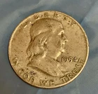 1954‑D Franklin Half Dollar – 90% Silver – Uncertified – Circulated