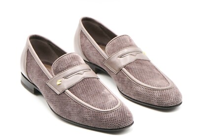 NWT STEFANO RICCI Leather TUXEDO Shoes LOGO Eu 39.5 Uk 5.5  display picture 2