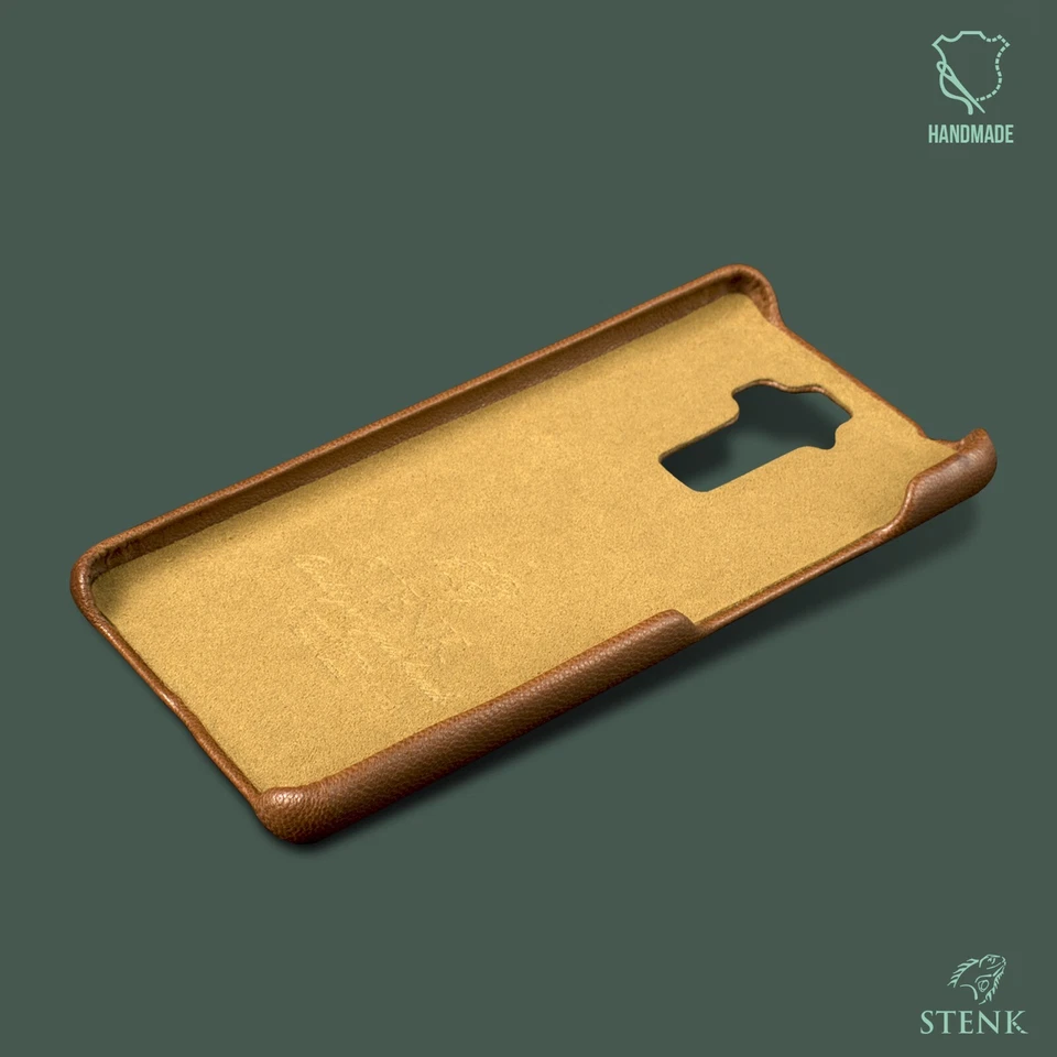 for BlackBerry Evolve Luxury Real Genuine Leather Protective Case Cover Ginger - Image 3 of 3