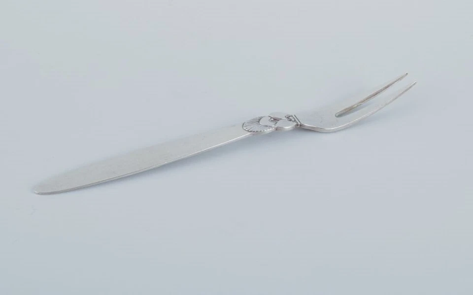 Georg Jensen, Cactus, dos tenedores de aperitivo/tenedores de arenque de plata de ley. Foto 2 de 4