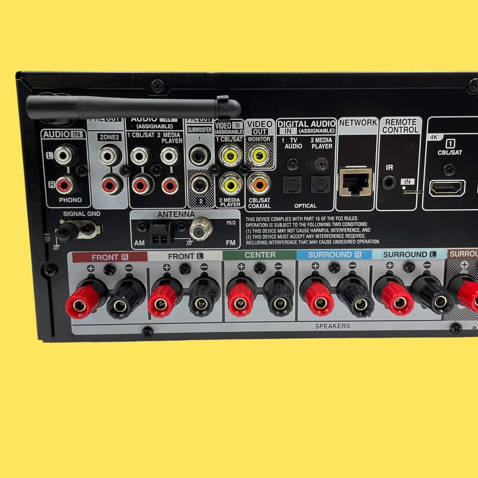 FOR PARTS Denon AVR-X1700H 7.2ch 8K AV Receiver Black #4574 z32b3 (VK) - Image 4 of 4