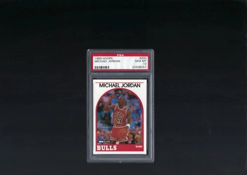 1989 Hoops #200 Michael Jordan Chicago Bulls HOF PSA 10 GEM MINT Basketball Card
