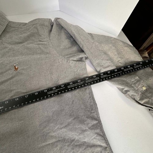 Men's Polo Ralph Lauren Yarmouth Long Sleeve Grey Shirt 16 40/41 Large - Picture 7 of 11