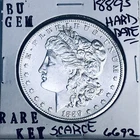 1889 S BU GEM MORGAN SILVER DOLLAR UNC MS+++ U.S. MINT RARE KEY COIN 6692