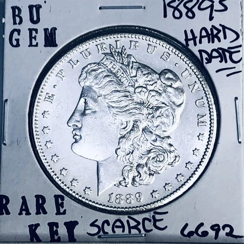 1889 S BU GEM MORGAN SILVER DOLLAR UNC MS+++ U.S. MINT RARE KEY COIN 6692