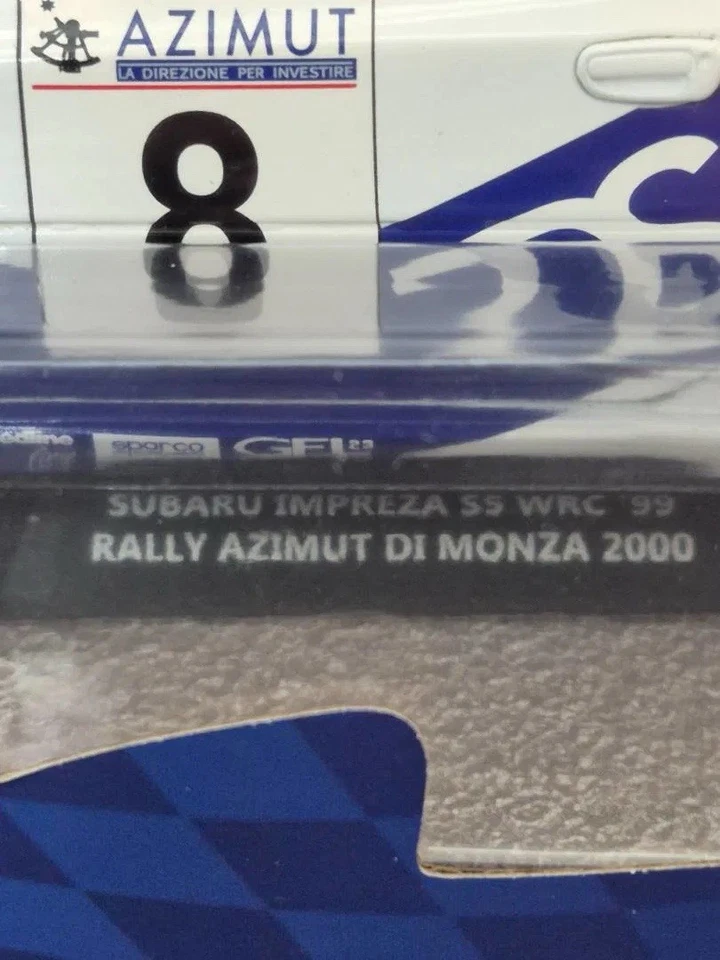 Solido Subaru Impreza S5 WRC 99 #8 V Rossi Rally Azimut Monza 2000 1/18 S1807403 - Image 3 of 4