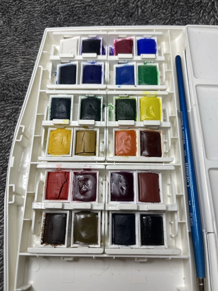 24 HP Winsor & Newton cotman watercolor travel set With Brushes Pen And Paper - Image 4 of 4