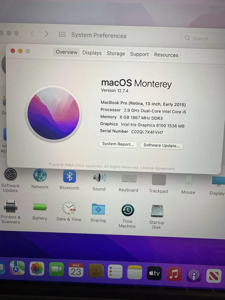 MacBook Pro (Retina, 13 pulgadas, principios de 2015) Core i5 2,9 GHz 8 GB RAM 500 GB SSD Foto 2 de 4