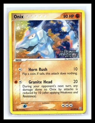 💥 Onix 69/109 - Team Rocket Returns- Stamped - Reverse Holo