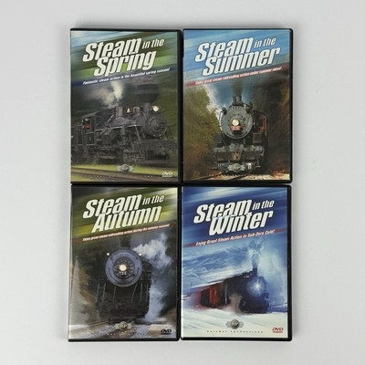 #ad Steam In The Winter Spring Summer Autumn 4 DVD Train Railroad Railway Production $31.99