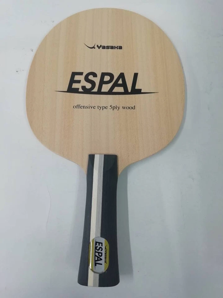 Raqueta de tenis de mesa Yasaka Shake S-Pal de 5 capas de madera contrachapada YR103 ligeramente dura sin usar Foto 3 de 4