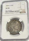 1896 O Barber Silver Half Dollar 50C NGC VF 25 GREAT TONING, Key Date!!