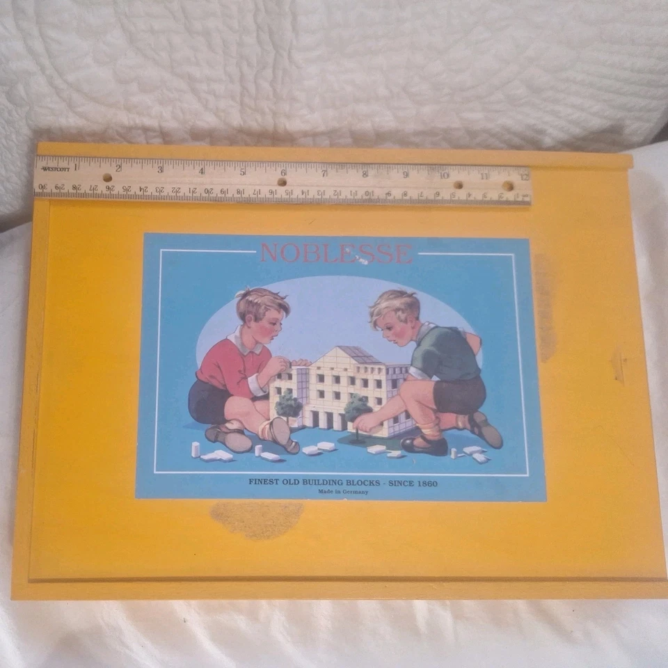 Noblesse Classic Box of 82 Wooden Bricks Building Blocks Made in Germany - Image 4 of 4