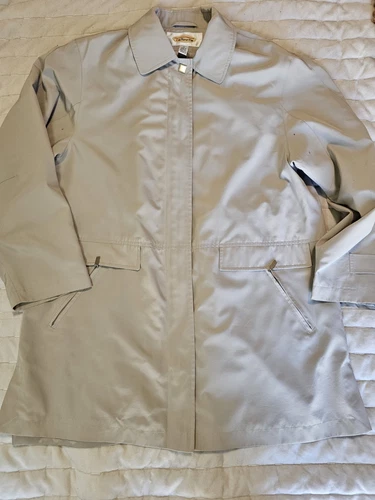 UNDERCOVER Talbots Trench Donna Beige Antipioggia M Tasche Nascoste Full Zip Oldey