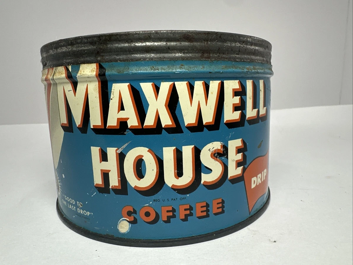 ビンテージ缶＊MAXWELL HOUSE Coffee Maxwell House Coffee Can - Etsy