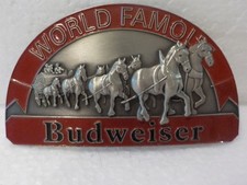 2010 Limited Ed. Budweiser World Famous Beer Belt Buckle Fits up to 1.5" Belt