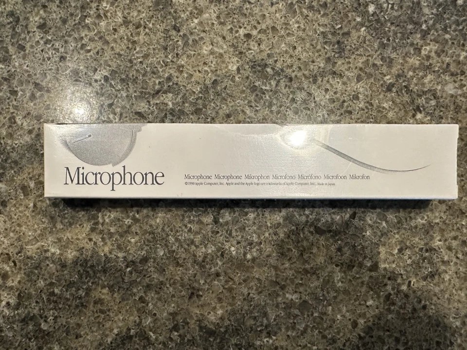 Vintage 1990 Apple Mac Computer Mikrofon Mikrofon - Neu in offener Verpackung VERSIEGELT!