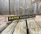 Vintage 1940s Gates Windshield Wiper Hose Gas Station Display Rack & Sign