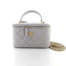 CHANEL Vanity Top Handle Shoulder Bag Crossbody AP2199 11668 145911134
