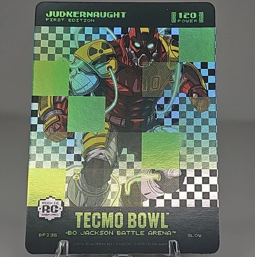 2026 Bo Jackson Battle Arena Tecmo Bowl Judkernaught Big Pixel Glow Rookie SP