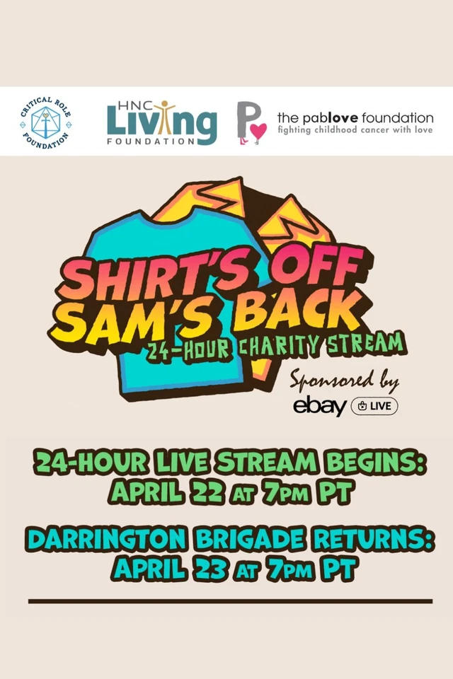 Shirts Off Sams Back 24 hour Charity Stream & One-Shot