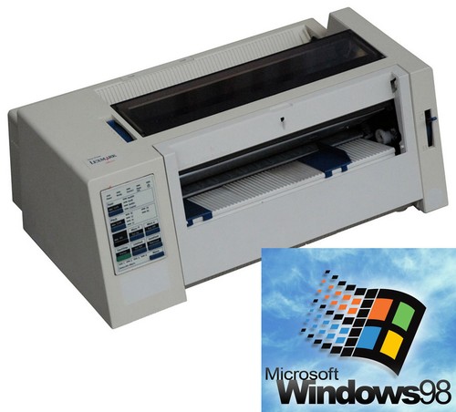 A4 A5 DRUCKER DOT PRINTER LEXMARK 2380 EINZELBLATT UND ENDLOS FÜR WINDOWS 98 MM - 第 1/1 張圖片
