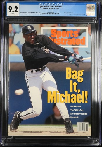 CGC 9.2 GRADE Sports Illustrated March 14, 1994 Michael Jordan Baseball